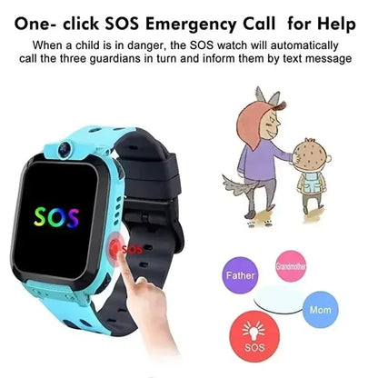 Montre Connectée Enfant GPS 5G Lenovo 2027 - Caméra, Carte SIM, SOS, Étanche, Appel Vidéo - Cadeau Idéal Garçon Fille