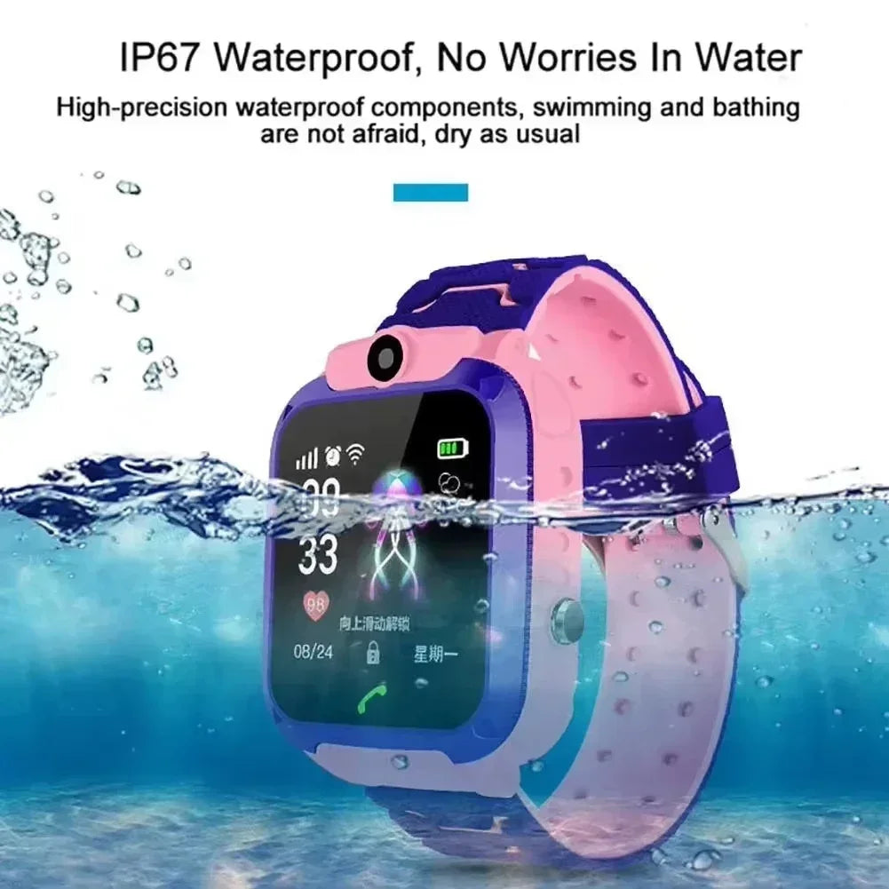 Montre Connectée Enfant GPS 5G Lenovo 2027 - Caméra, Carte SIM, SOS, Étanche, Appel Vidéo - Cadeau Idéal Garçon Fille