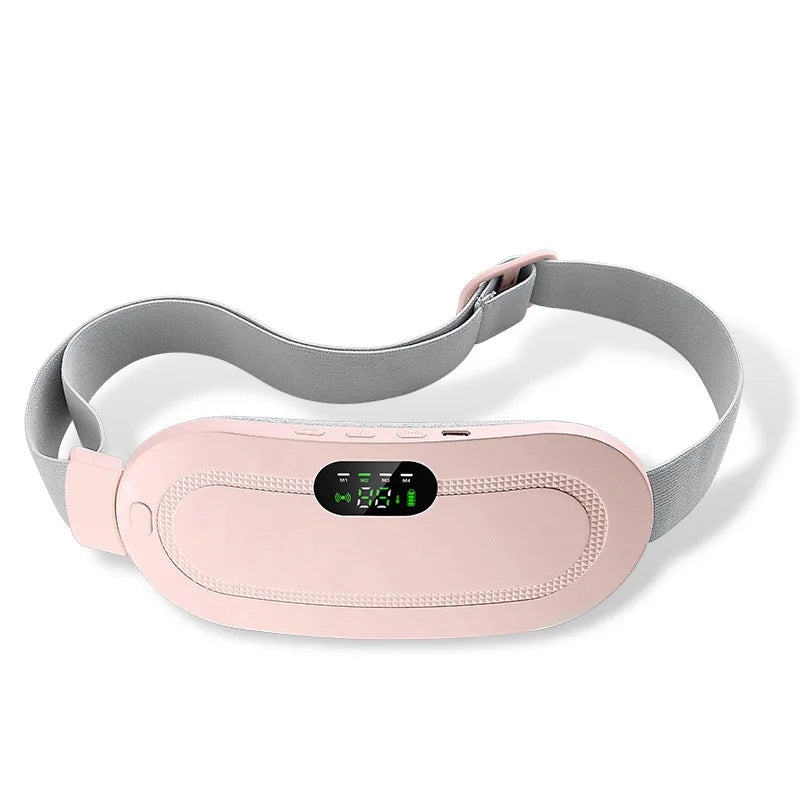 Smart Menstrual Heating Pad Warm Palace Belt with Vibrating Abdominal Massager Electric for Relief of Menstrual Cramps