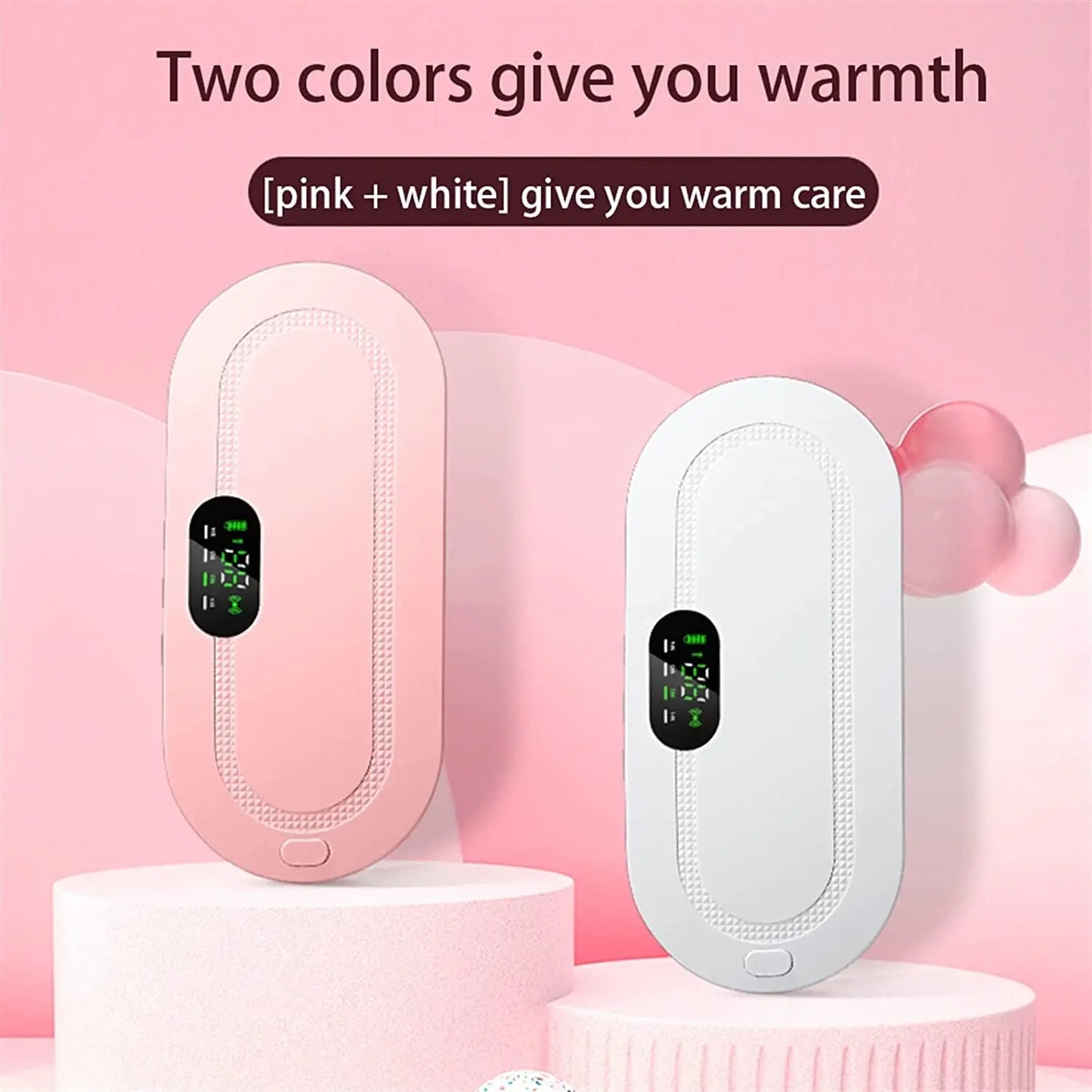 Smart Menstrual Heating Pad Warm Palace Belt with Vibrating Abdominal Massager Electric for Relief of Menstrual Cramps